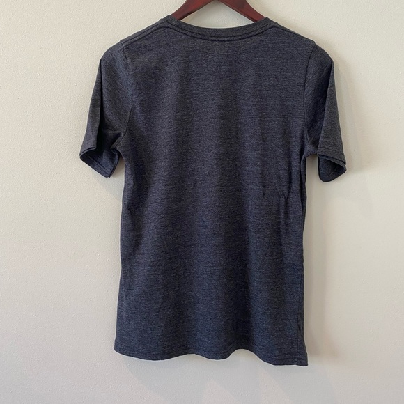 NHL Youth Girl’s T-Shirt Top XL LA Kings Hockey Charcoal Gray Marled Cotton Kids - Picture 3 of 3